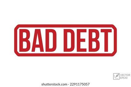 Bad Debt stamp red rubber stamp on white background. Bad Debt stamp sign. Bad Debt stamp.
