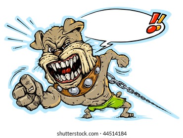 Bad Dog Mascot - Beware of Dog