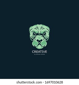 bad dog vector illustration logo