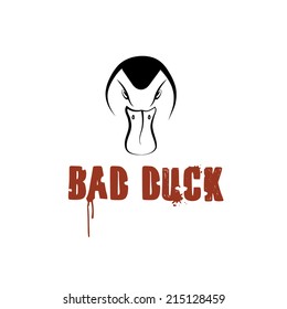 bad duck vector design template