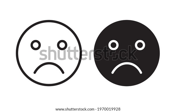 Bad Emoji Icon Set Bad Emoticon Stock Vector (Royalty Free) 1970019928 ...