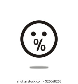 Bad emotions. The mood on every day. Vector.