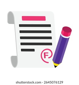 Bad Exam Result Vector style icons. EPS 10 file.