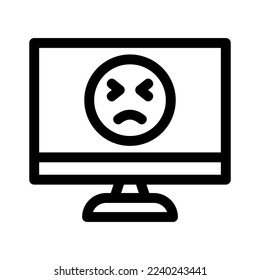 bad experience icon or logo isolated sign symbol vector illustration - high quality black style vector icons
