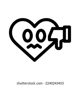 bad experience icon or logo isolated sign symbol vector illustration - high quality black style vector icons
