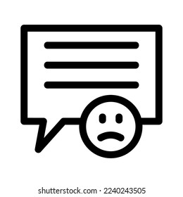 bad experience icon or logo isolated sign symbol vector illustration - high quality black style vector icons
