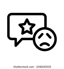 bad experience icon or logo isolated sign symbol vector illustration - high quality black style vector icons
