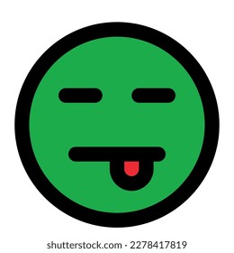 bad expression emoticon fill icon