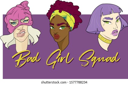 Bad Girl Squad / Set Of Illustrations