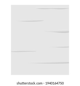 Bad glued paper sheet texture