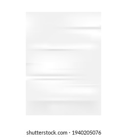 Bad glued paper sheet texture, white texture background