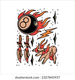 bad guy tattoo vector design