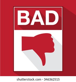 The bad hand on a red background.