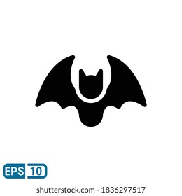 bad icon in glyph style isolated on white background. EPS 10