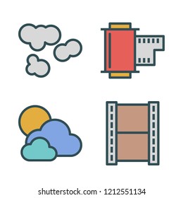 bad icon set. vector set about cloudy and negative icons set.