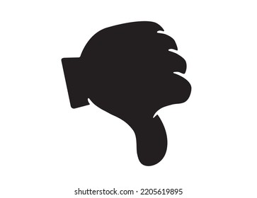 bad icon thumb vector illustration