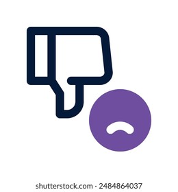 Ungültiges Symbol. Vektorgrafik-Doppeltonsymbol für Website, Handy, Präsentation und Logo-Design.