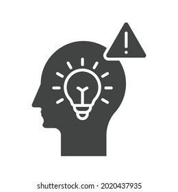 Bad Idea icon vector image. Can also be used for Business Startup. Suitable for mobile apps, web apps and print media.