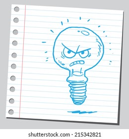Bombilla de mala idea