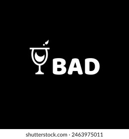 BAD initial letter logo design