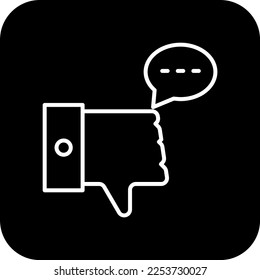 BAD JOB Feedback icons with black filled line style