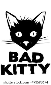 bad kitty drawing