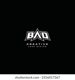 Bad logo icon flat vector design