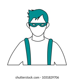 Bad man with mask