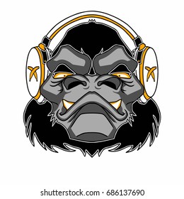 Bad monkey Gorilla headphones