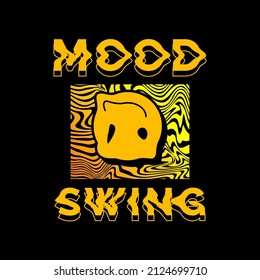 Bad Mood Writing Streetwear Design, Suitable For Screen Printing T-shirts, Clothes, Jackets And Others