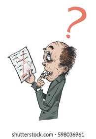 Bad News. Vector illustration