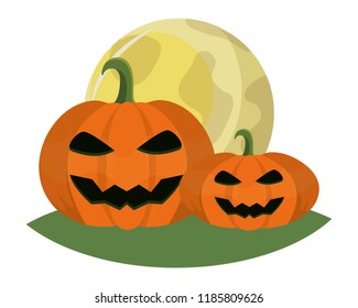 bad pumpkin vegetables and full moon