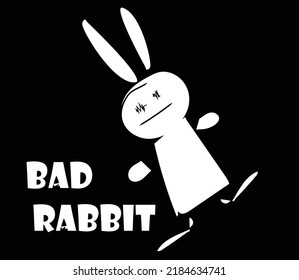Bad rabbit illustration 