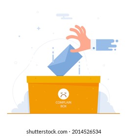 Bad Review Concept Design. Online Negative User Feedback. 
Customer Experience Ranking. Dislike, Complaint, Bad Rate. Web Comment. Angry Client Testimonial. Social Survey Result. Vector Illustration. 