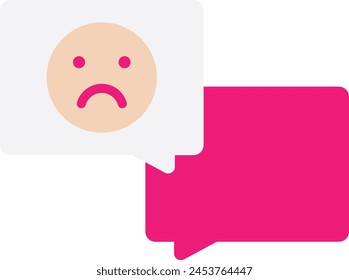 Mala Revisión Icono De Comentarios Vector Ilustración Plana