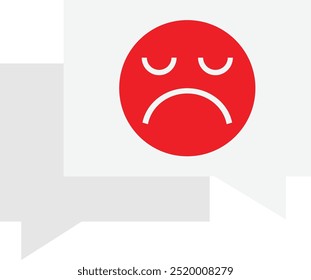 Ungültige Rezension Icon Vektor flache Illustration