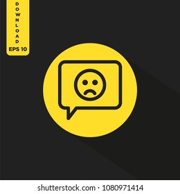Bad review vector icon