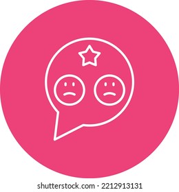 Bad Review vector icon. Can be used for printing, mobile and web applications.