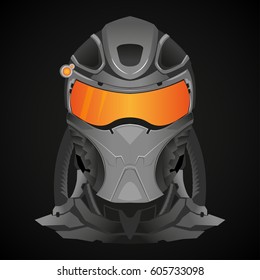 Bad robot , glasses , robot head.