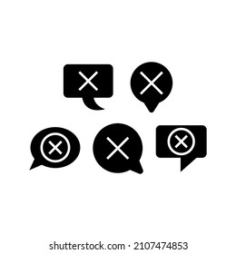 Bad set icon isolated on white background