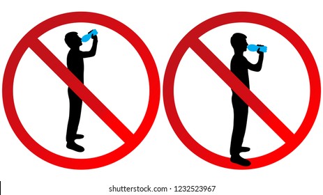 Bad sign "do not drink"
