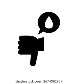 Ilustración de ícono de Vector de mala señal.