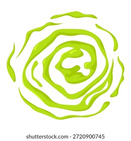 Icono de nube de mal olor. Efecto de humo tóxico y hedor del gas verde. Ilustración vectorial plana de aroma repugnante remolino y vapor venenoso aislado sobre un fondo blanco.