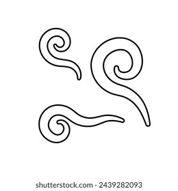 Mal olor mark.Ilustración de vector que es fácil de editar.