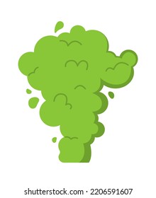 Bad Smell Smoke Cloud. Vector illustration