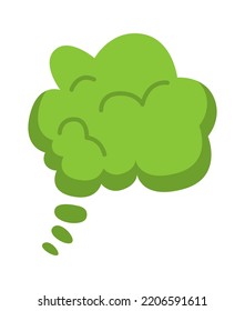 Mala Nube De Humo. Ilustración del vector