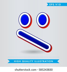 bad smile icon.