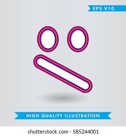 bad smile icon.