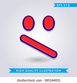 bad smile icon.