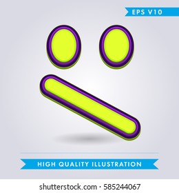 bad smile icon.